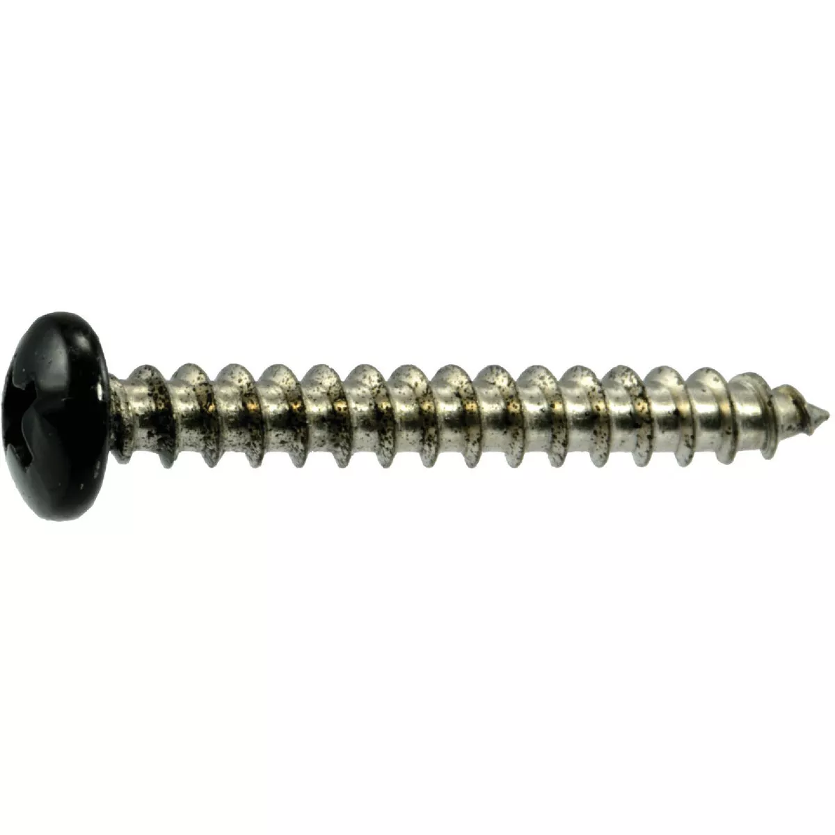 Midwest Fastener #10 x 1-1/2 In. Black Painted 18-8 Stainless Steel Phillips Pan Head Sheet Metal Screws