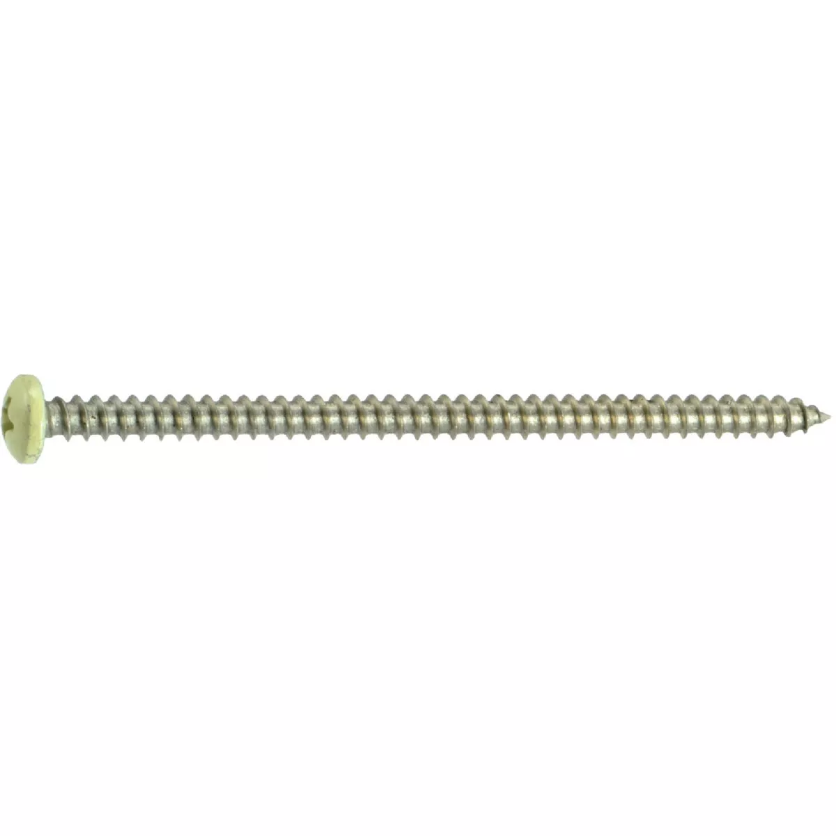 Midwest Fastener #8 x 3 In. Beige Painted 18-8 Stainless Steel Phillips Pan Head Sheet Metal Screws - photo 2
