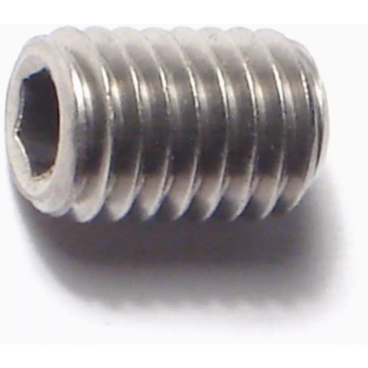 Midwest Fastener 8mm-1.25 x 12mm SA2 Stainless Steel Coarse Thread Cup Point Hex Socket Headless Set Screws (10 Ct.)