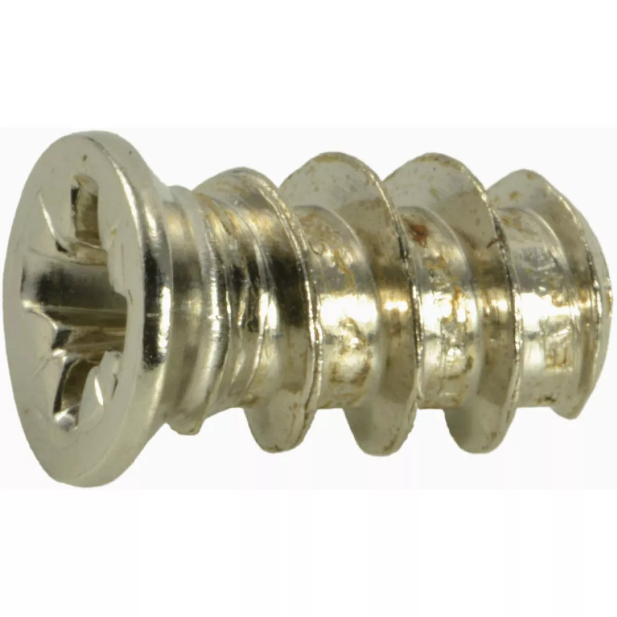 Midwest Fastener #7 x 1/2 In. Satin Nickel Plated Steel Phillips Flat Head Hinge Screws (12 Ct.)-