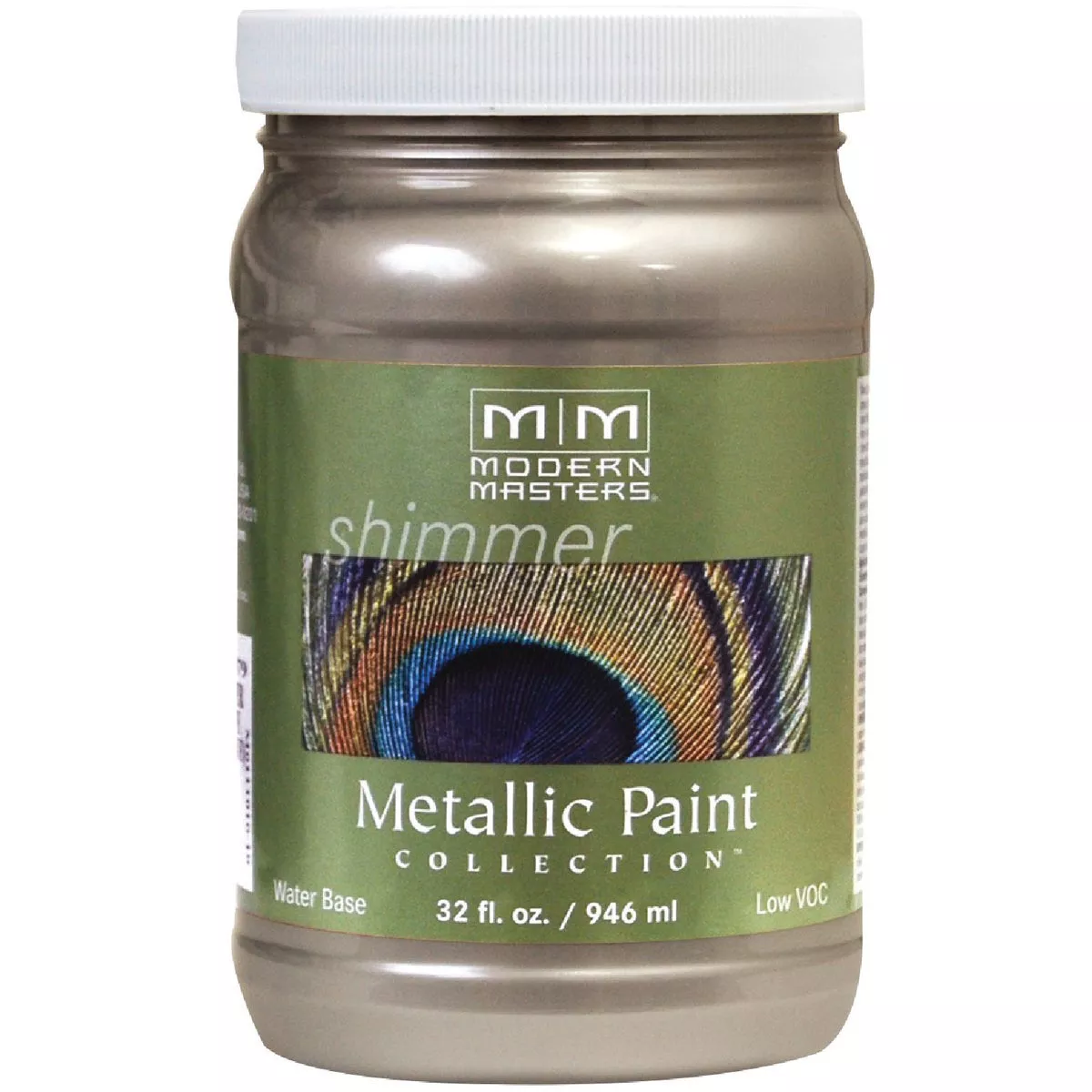 Modern Masters Warm Silver Satin Hobby Paint, 1 Qt.