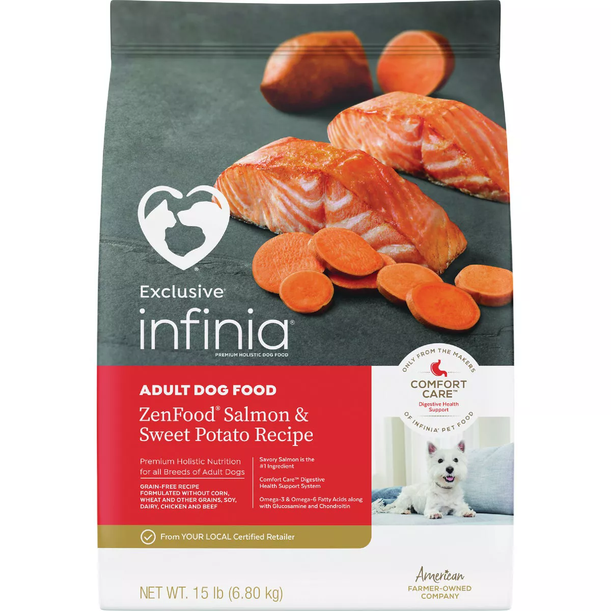 Infinia 15 Lb. ZenFood Salmon & Sweet Potato Adult Dry Dog Food
