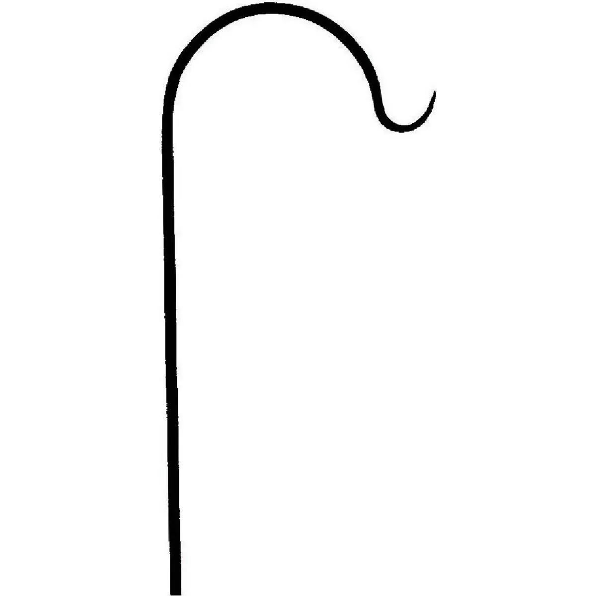 Gardman 86 In. Black Steel Classic Shepherd Hook