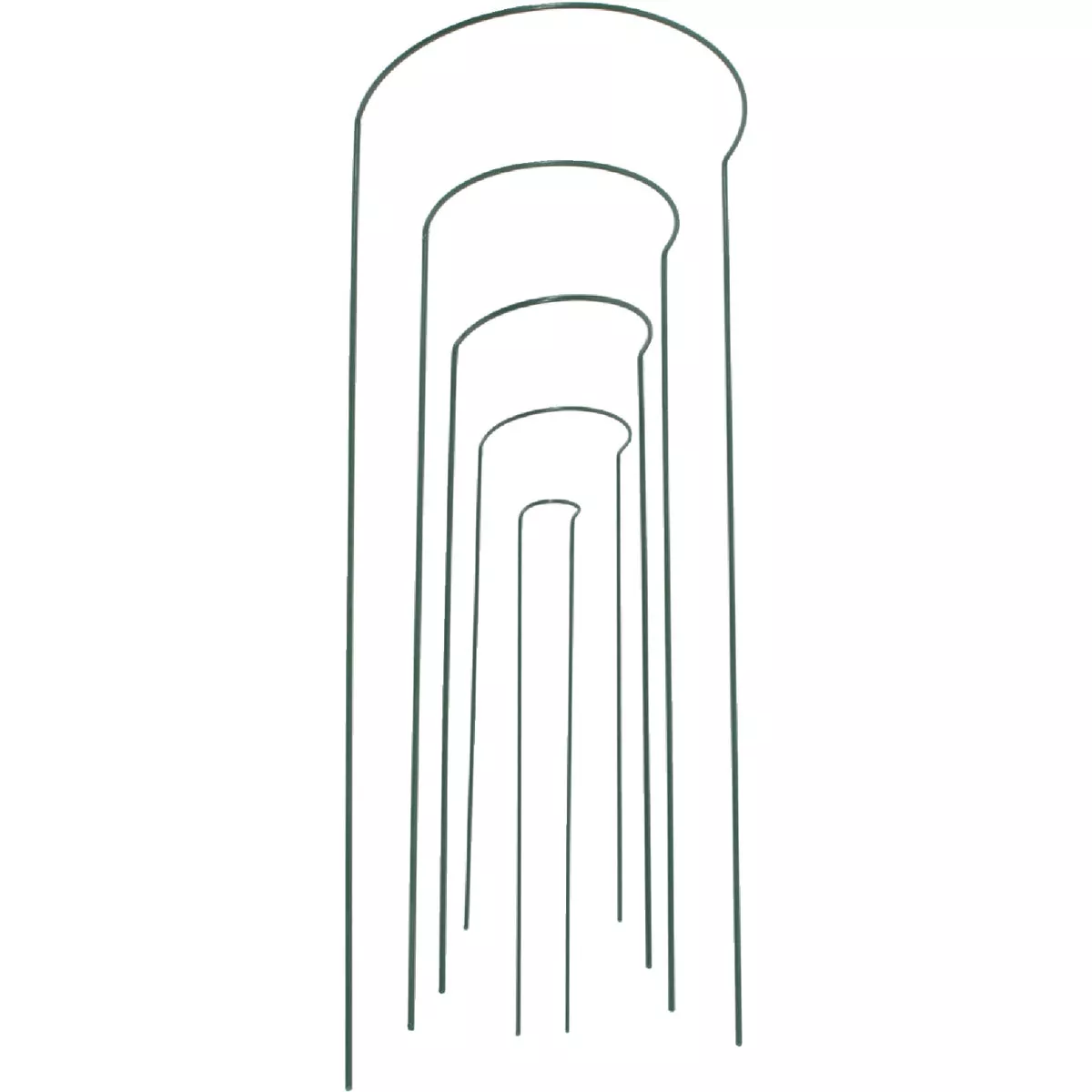 Gardman 30 In. Green Steel Half Hoop Plant Support