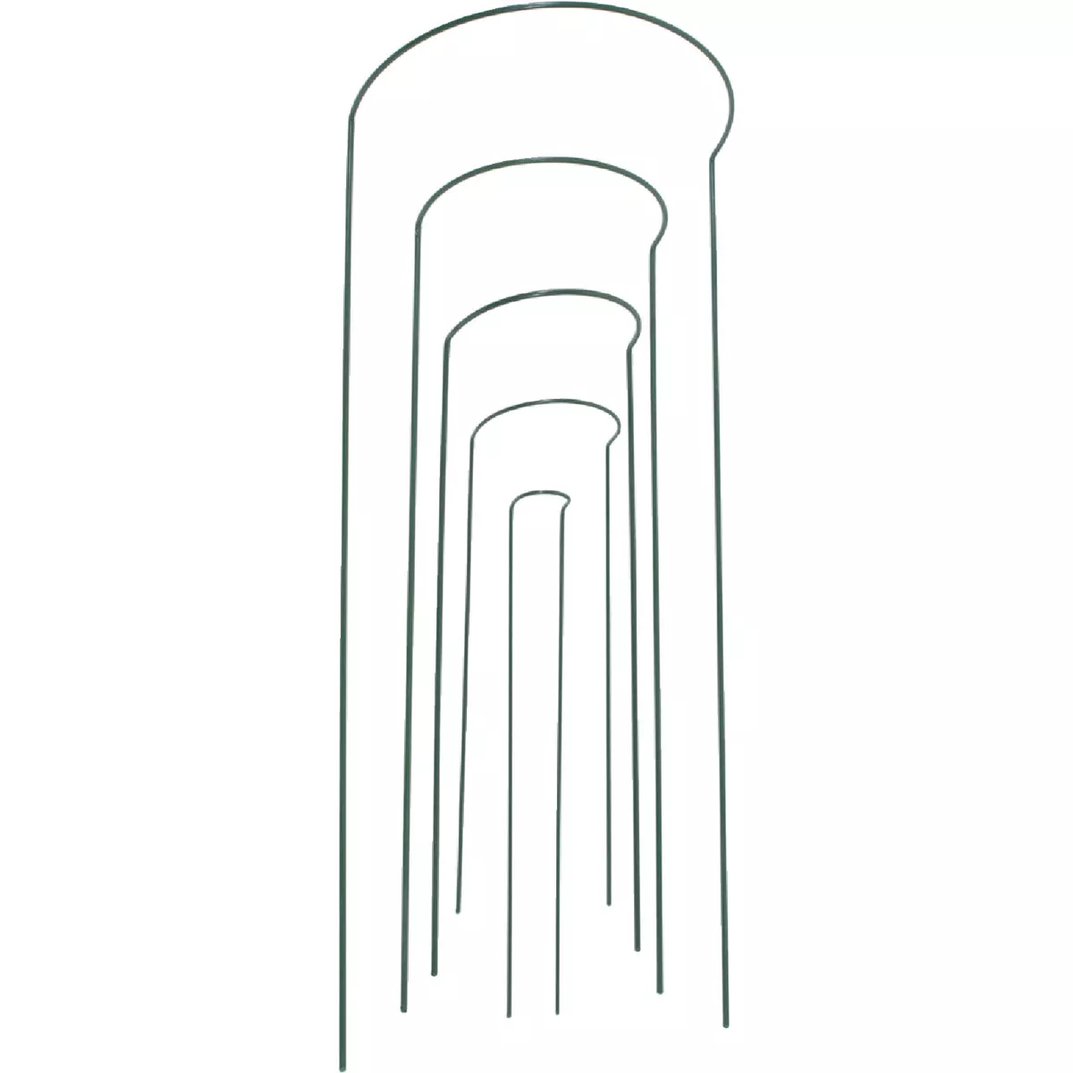 Gardman 36 In. Green Steel Half Hoop Plant Support