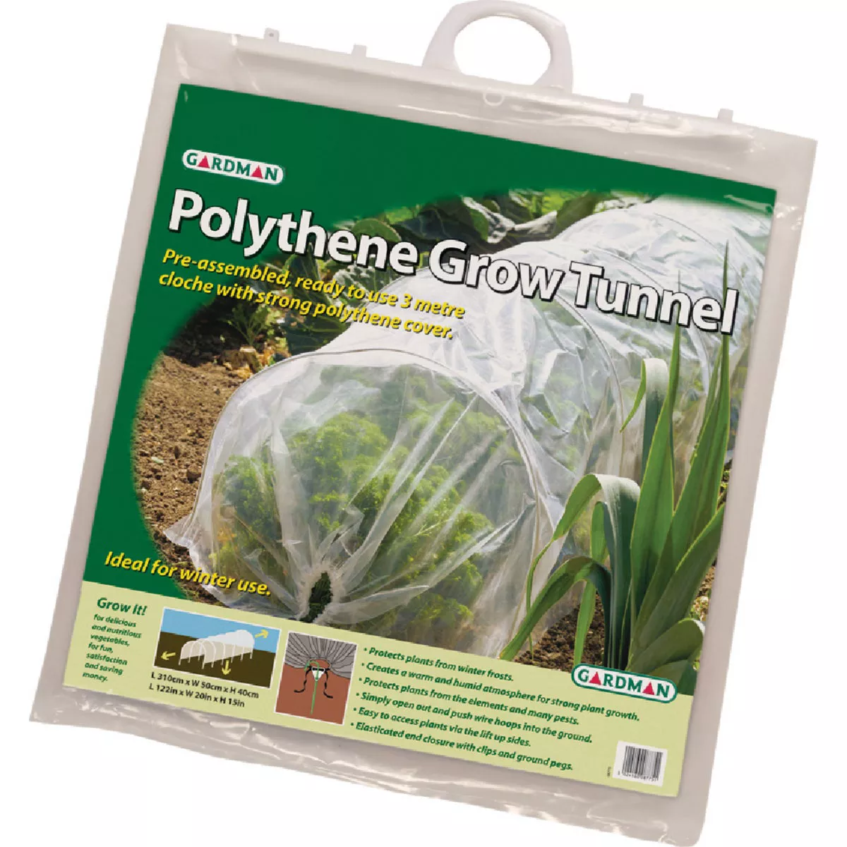 Gardman 18 In. H. x 10 Ft. L. Polyethene Grow Tunnel-