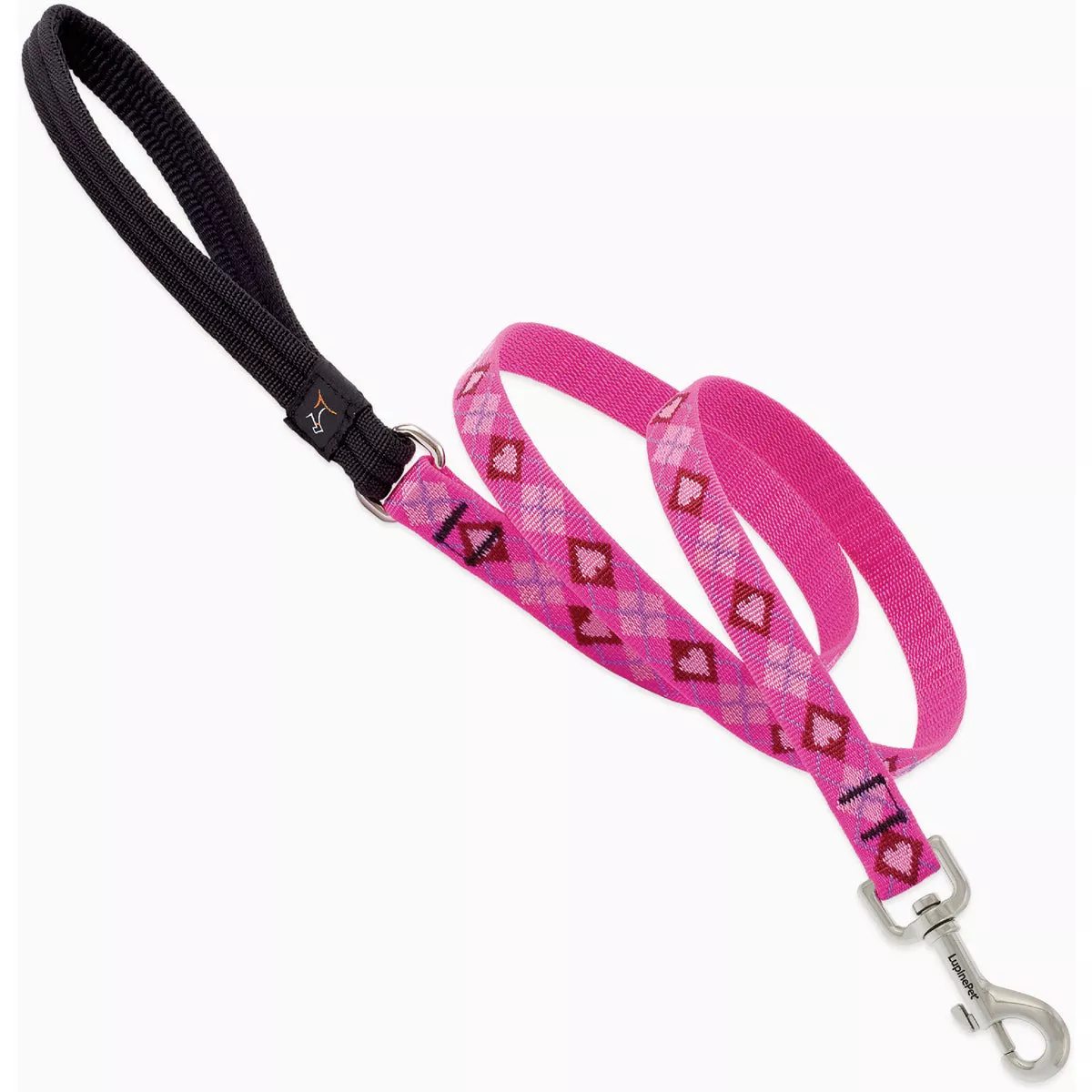 Lupine 3/4 In. x 6 Ft. Nylon Small to Medium Dog Puppy Love Original Woven Dog Leash-