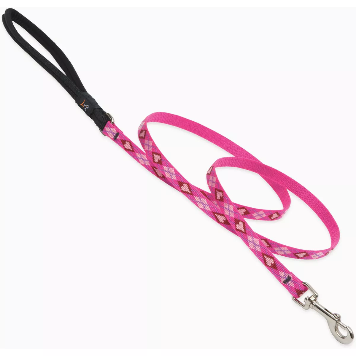 Lupine 1/2 In. x 6 Ft. Nylon Small Dog Puppy Love Original Woven Dog Leash-