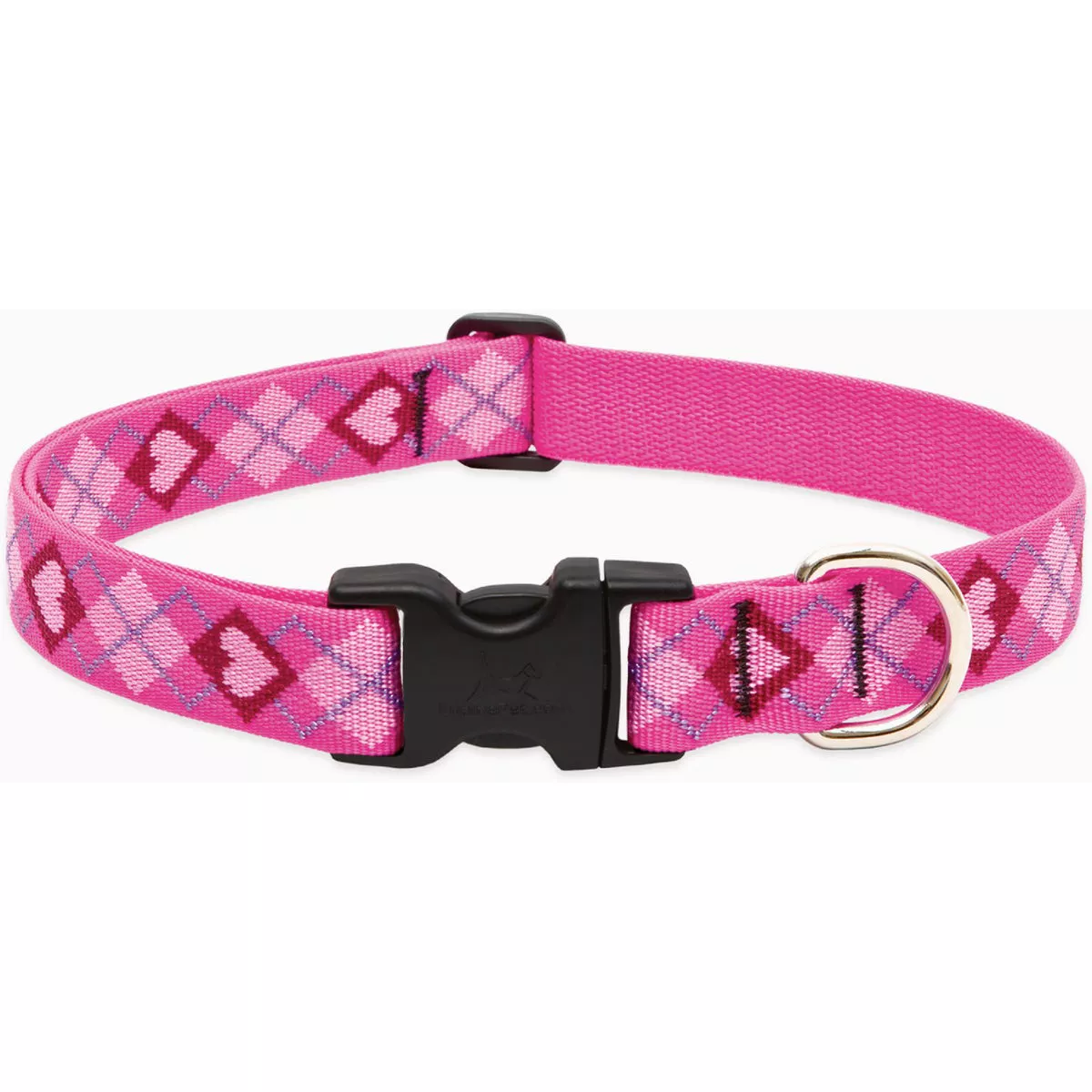 Lupine Adjustable 16 to 28 In. Medium to Large Dog Nylon Puppy Love Dog Collar