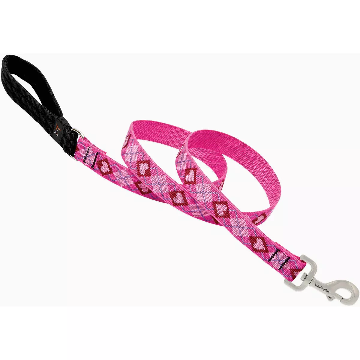 Lupine 1 In. x 6 Ft. Nylon Medium Dog Puppy Love Original Woven Dog Leash