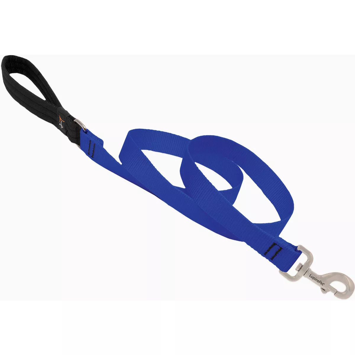 Lupine 1 In. x 6 Ft. Nylon Medium Dog Blue Basic Dog Leash