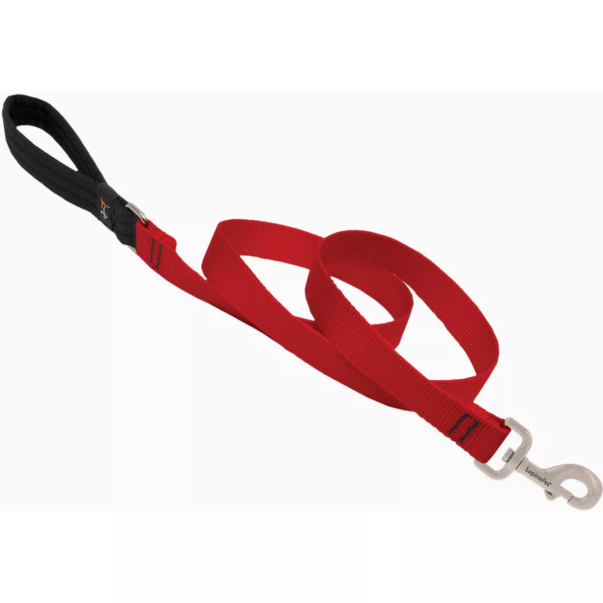 Lupine 1 In. x 6 Ft. Nylon Medium Dog Red Basic Dog Leash