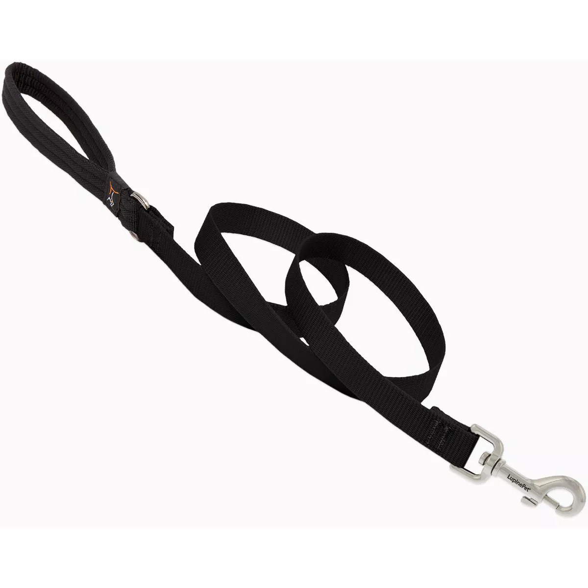 Lupine 3/4 In. x 6 Ft. Nylon Small to Medium Dog Black Basic Dog Leash