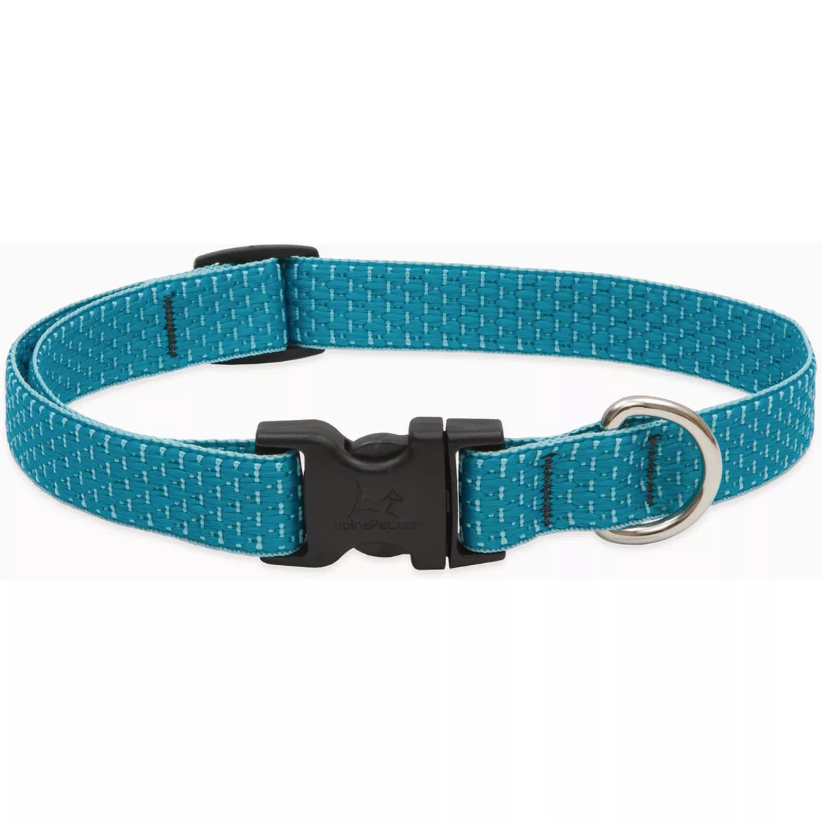 Lupine Tropical Sea Adjustable 9 to 14 In. Small to Medium Dog Eco-Woven Webbing Dog Collar
