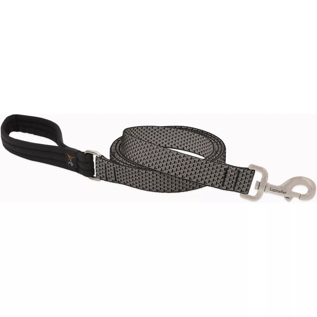 Lupine 1 In. x 6 Ft. Eco-Woven Webbing Medium Dog Granite Dog Leash