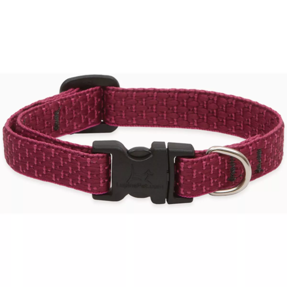 Lupine Berry Adjustable 8 to 12 In. Puppy & Small Dog Eco-Woven Webbing Dog Collar-