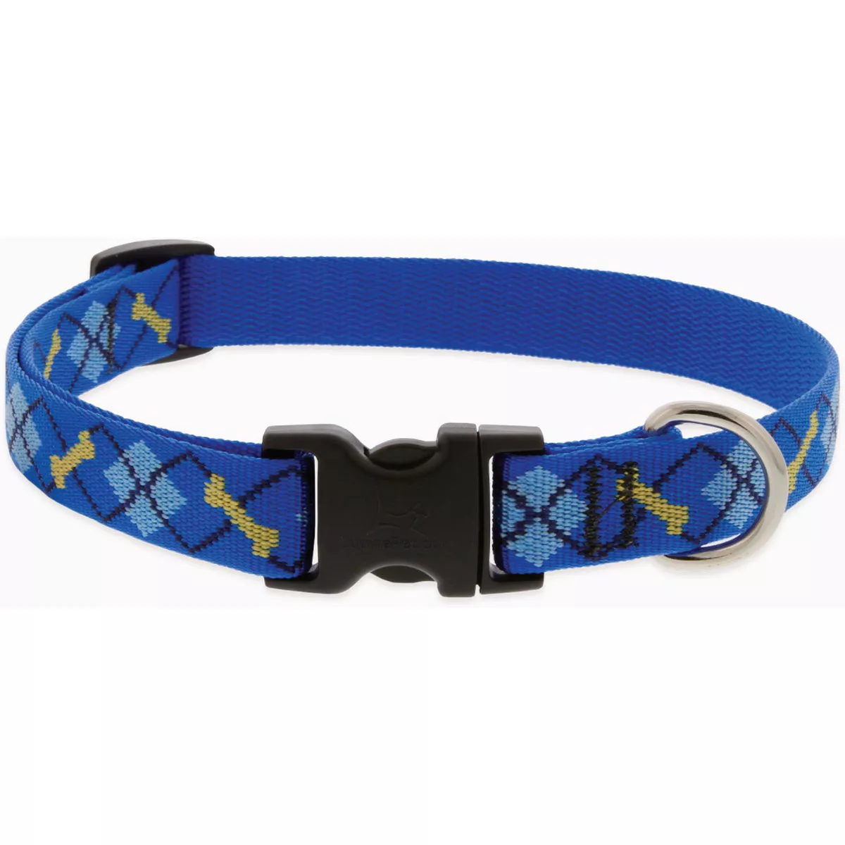 Lupine Adjustable 13 to 22 In. Small to Medium Dog Nylon Dapper Dog Collar