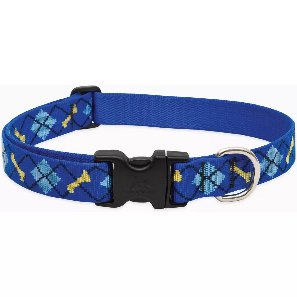 Lupine Adjustable 12 to 20 In. Medium to Large Dog Nylon Dapper Dog Collar