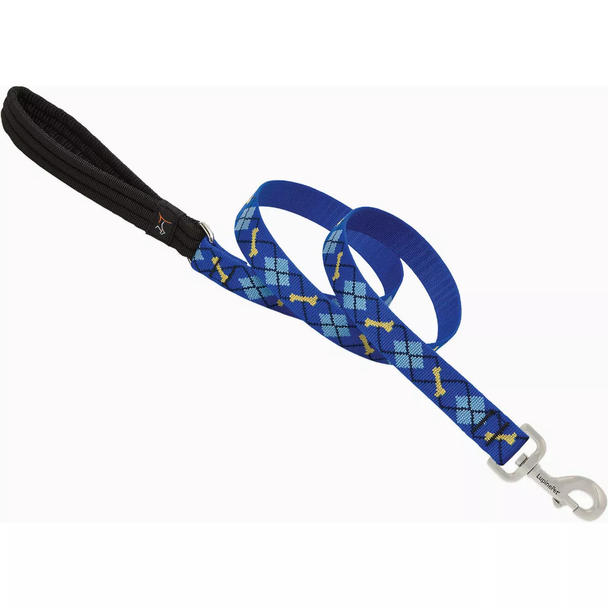 Lupine 1 In. x 6 Ft. Nylon Medium Dog Dapper Dog Original Woven Dog Leash