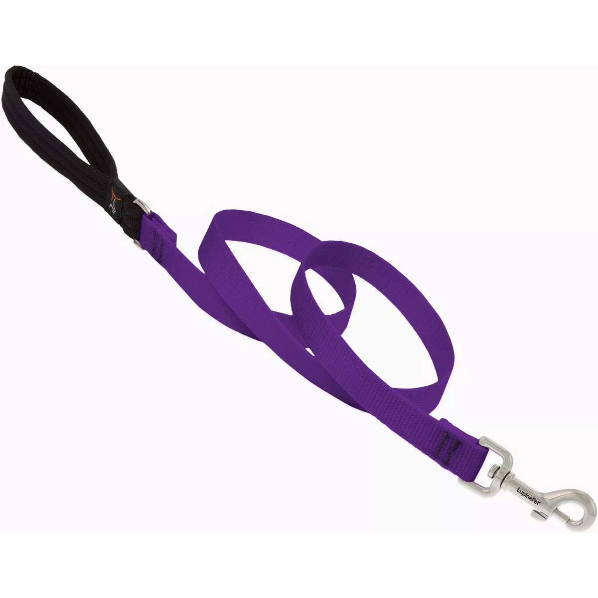Lupine 3/4 In. x 6 Ft. Nylon Small to Medium Dog Purple Basic Dog Leash