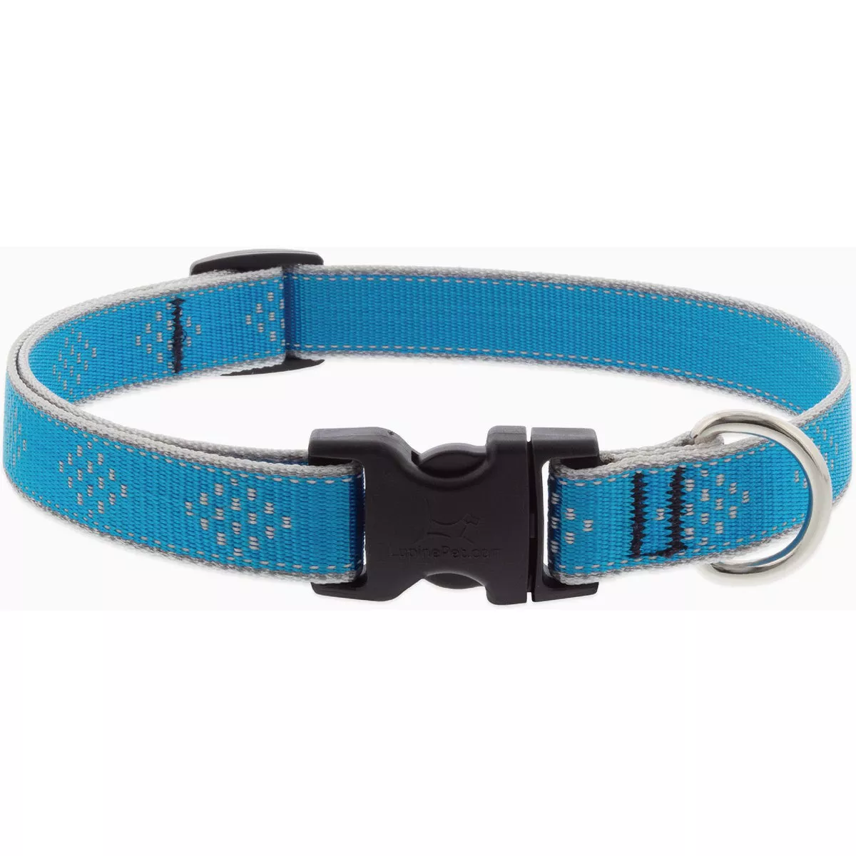 Lupine Reflective 9 to 14 In. Small to Medium Dog Blue Diamond Dog Collar