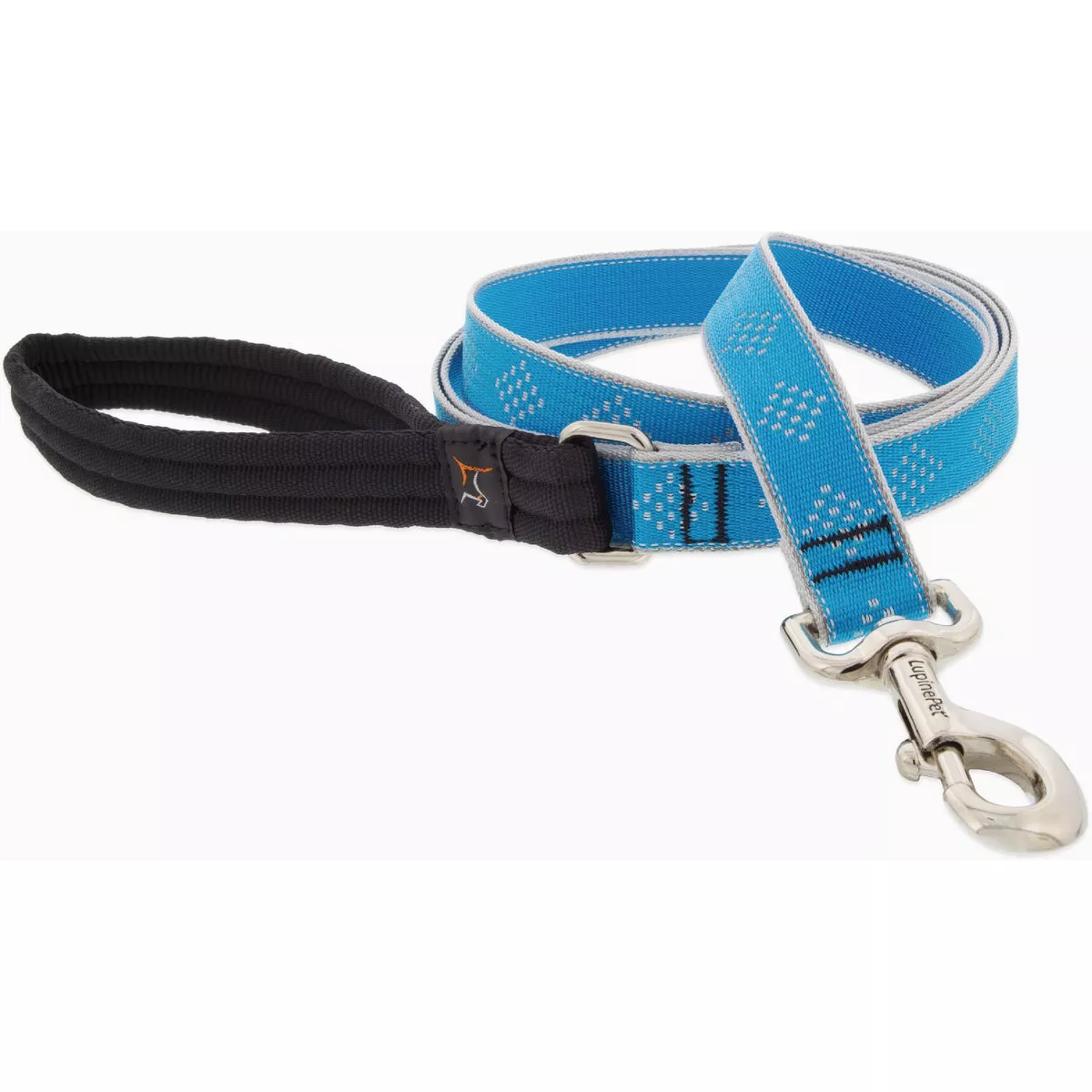 Lupine 1 In. x 6 Ft. Reflective Medium Dog Blue Diamond Dog Leash