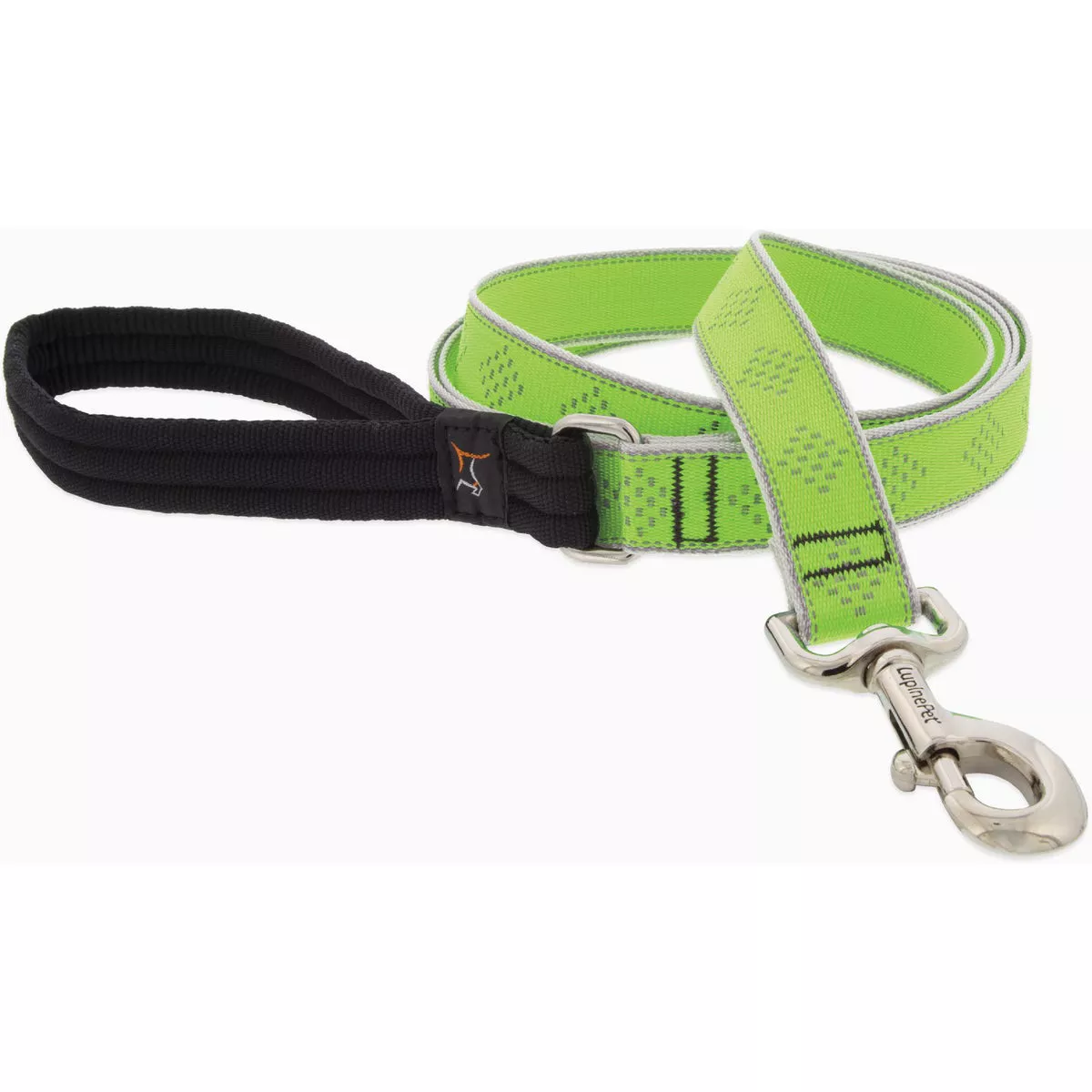 Lupine 1 In. x 6 Ft. Reflective Medium Dog Green Diamond Dog Leash