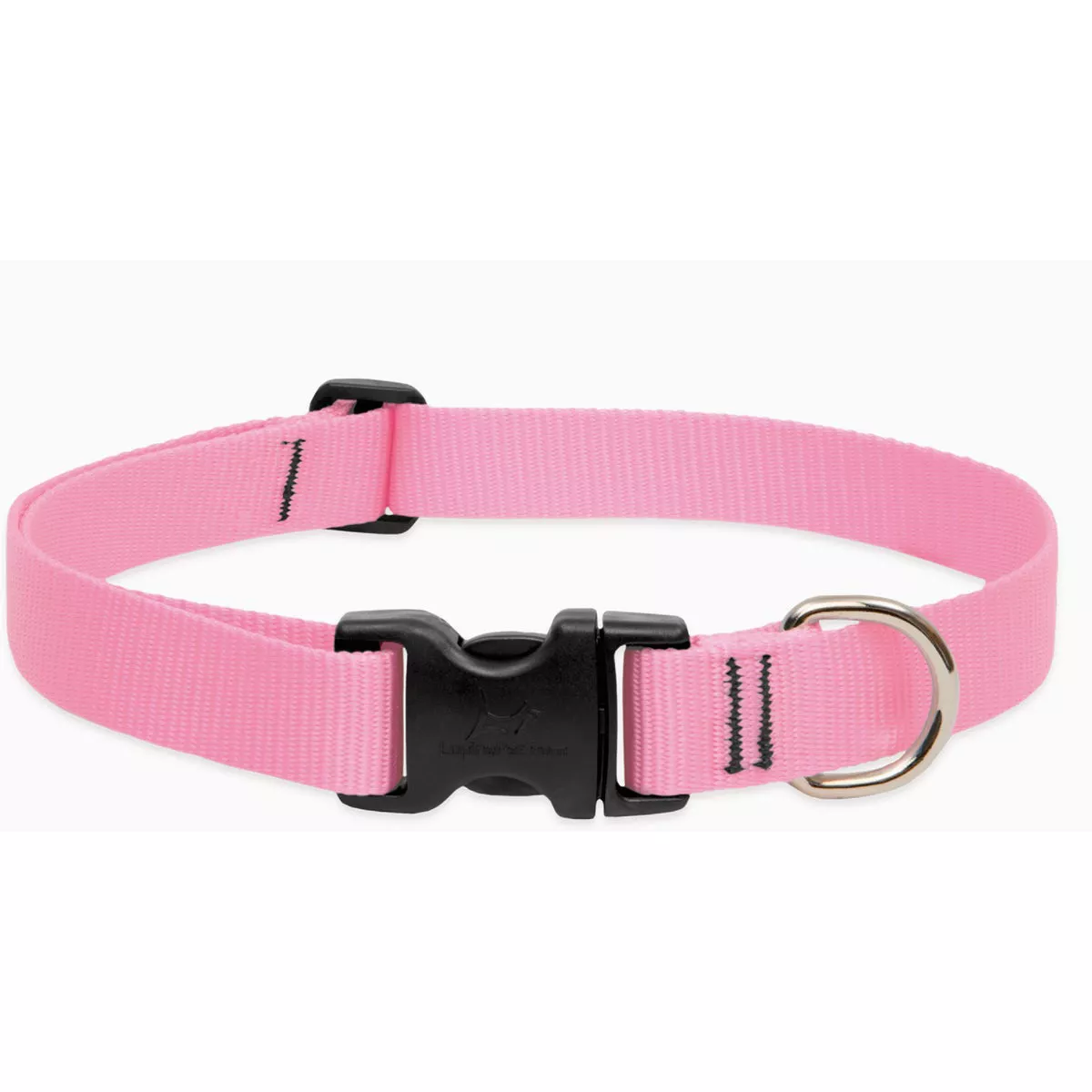 Lupine Adjustable 16 to 28 In. Pink Medium to Large Dog Nylon Dog Collar