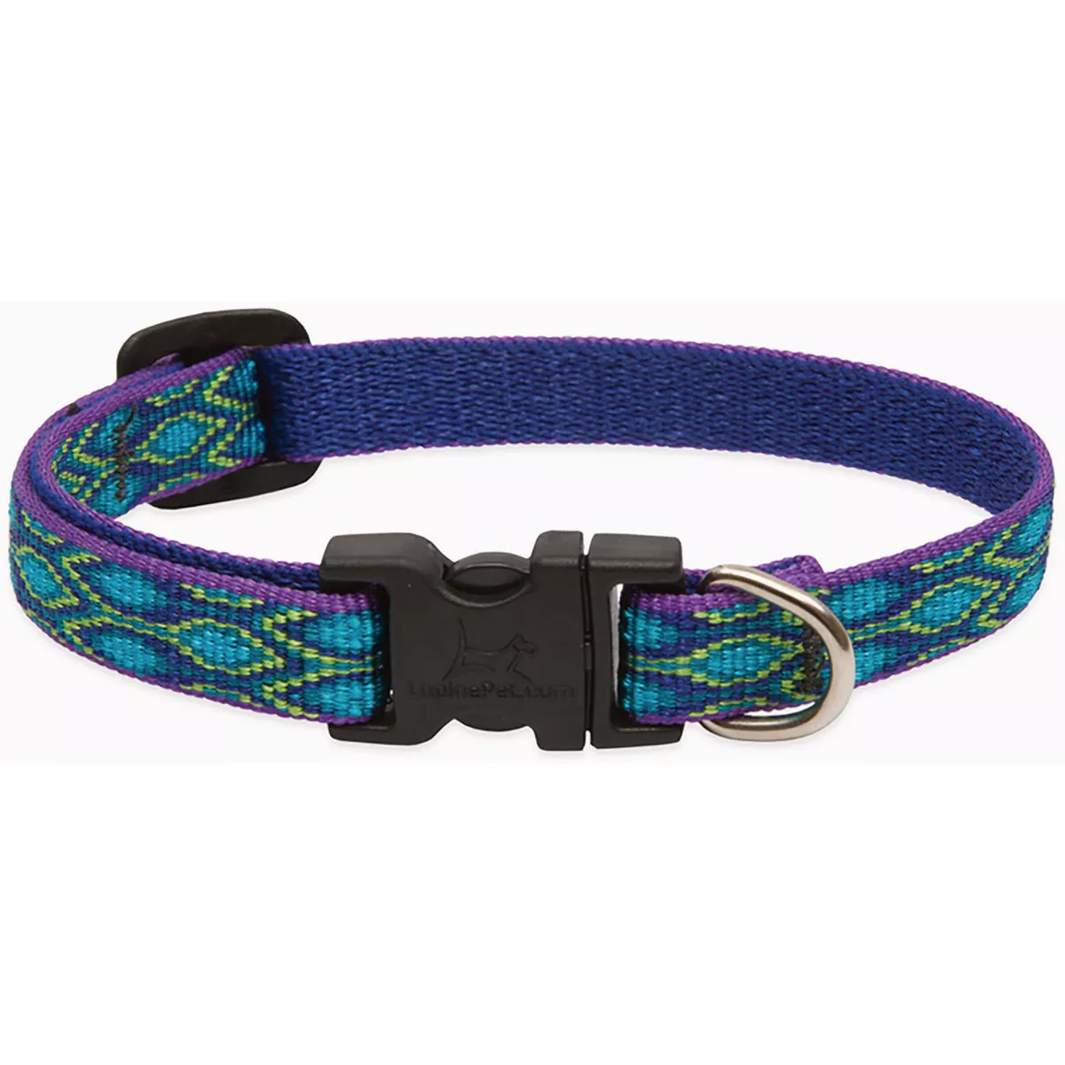 Lupine Adjustable 10 to 16 In. Puppy & Small Dog Nylon Rain Song Dog Collar