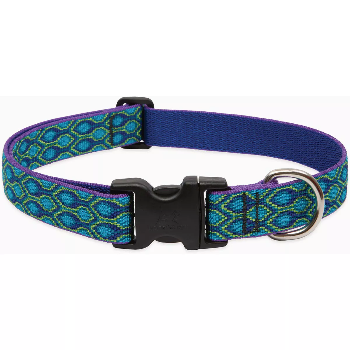 Lupine Adjustable 12 to 20 In. Medium to Large Dog Nylon Rain Song Dog Collar-
