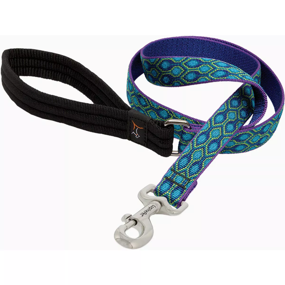 Lupine 1 In. x 6 Ft. Nylon Medium Dog Rain Song Original Woven Dog Leash