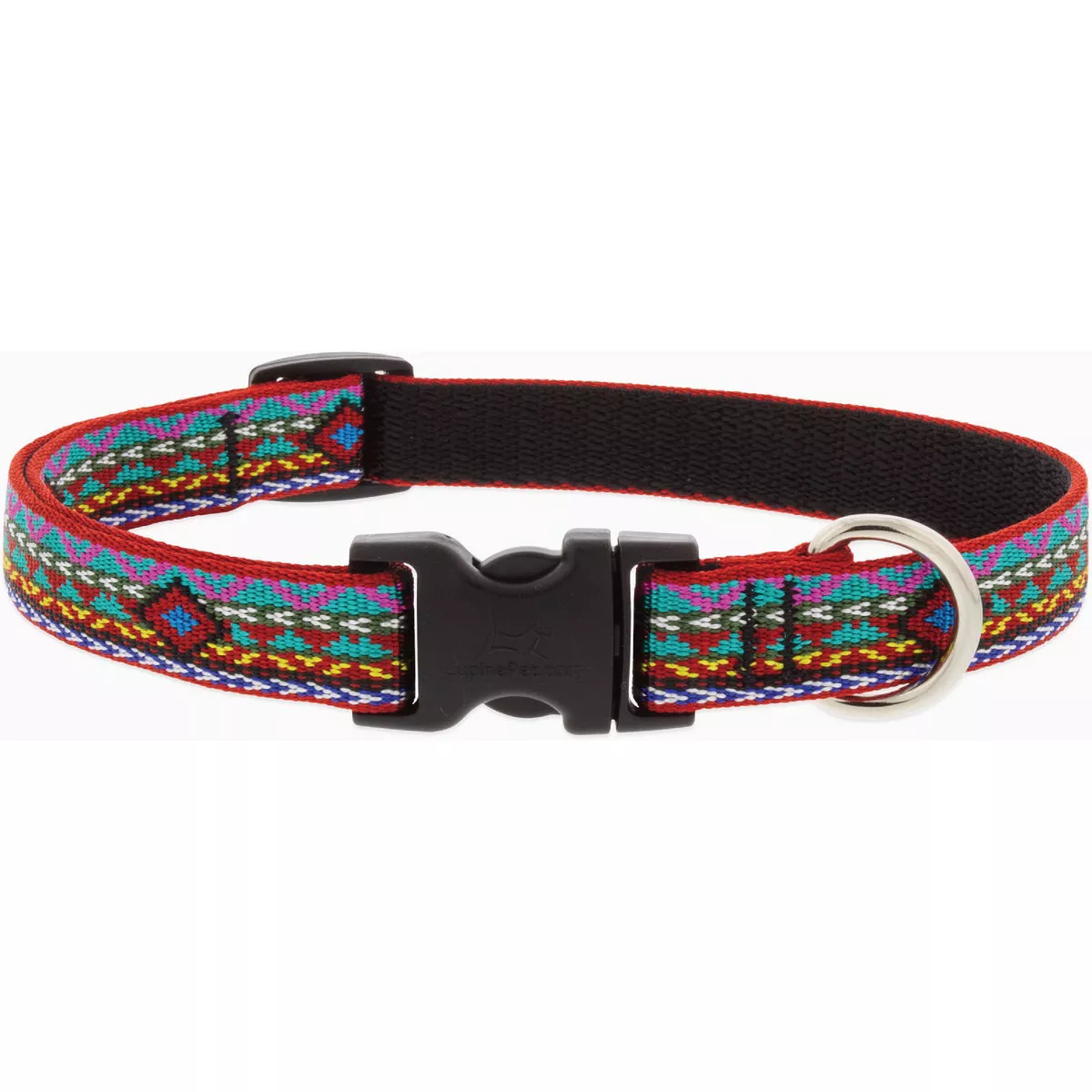 Lupine Adjustable 13 to 22 In. Small to Medium Dog Nylon El Paso Dog Collar