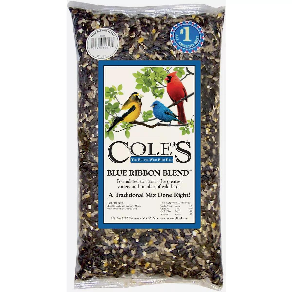 Cole's 5 Lb. Blue Ribbon Blend Bird Seed
