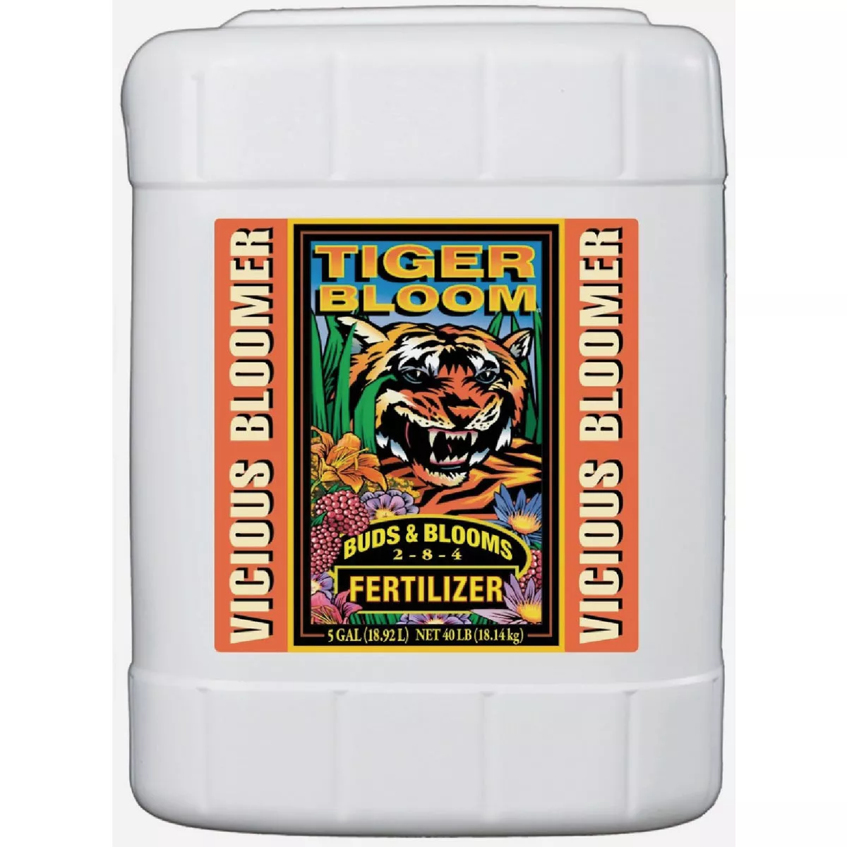FoxFarm Tiger Bloom 5 Gal. 2-8-4 Concentrate Liquid Plant Fertilizer
