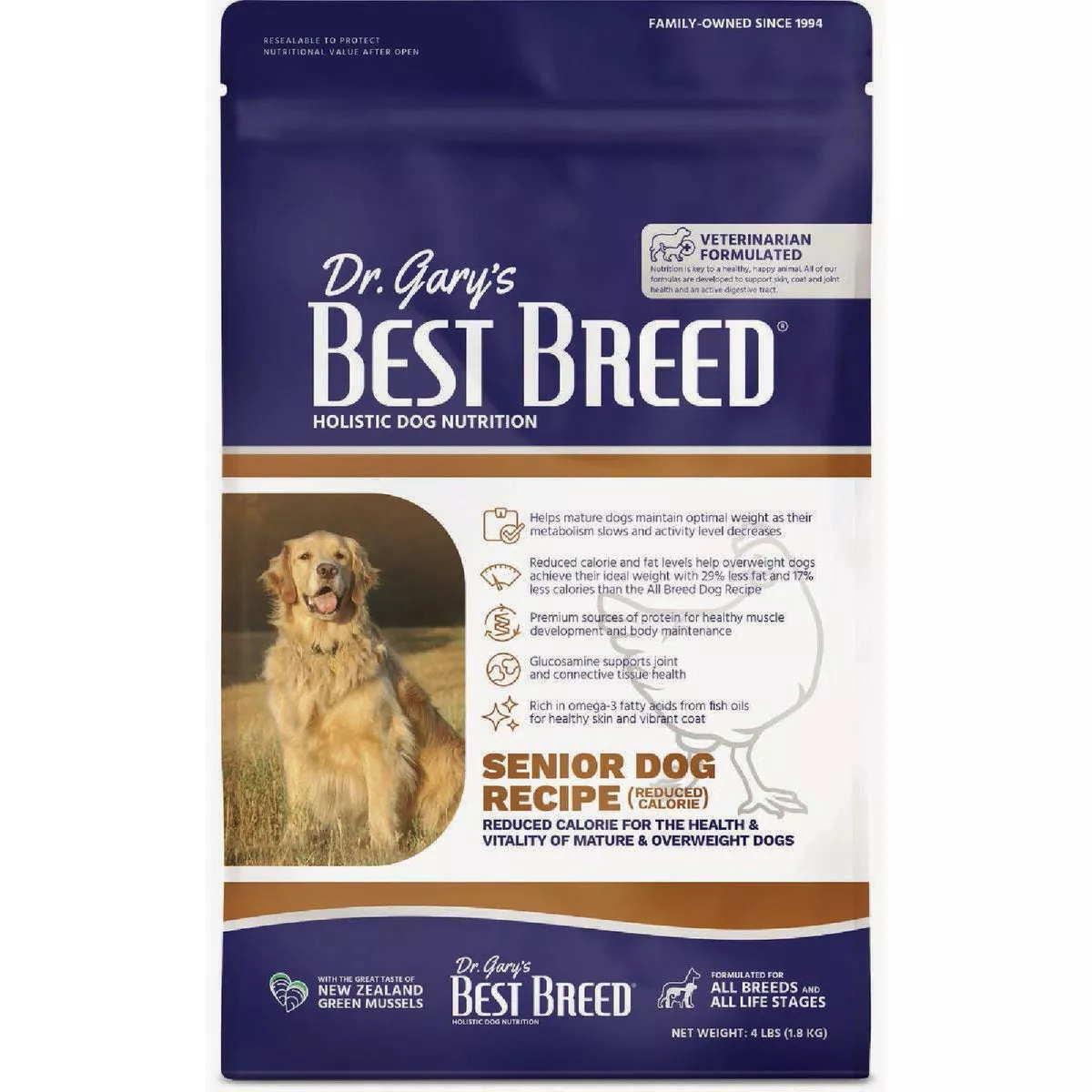 Dr. Gary's Best Breed 28 Lb. Senior Diet Dry Dog Food