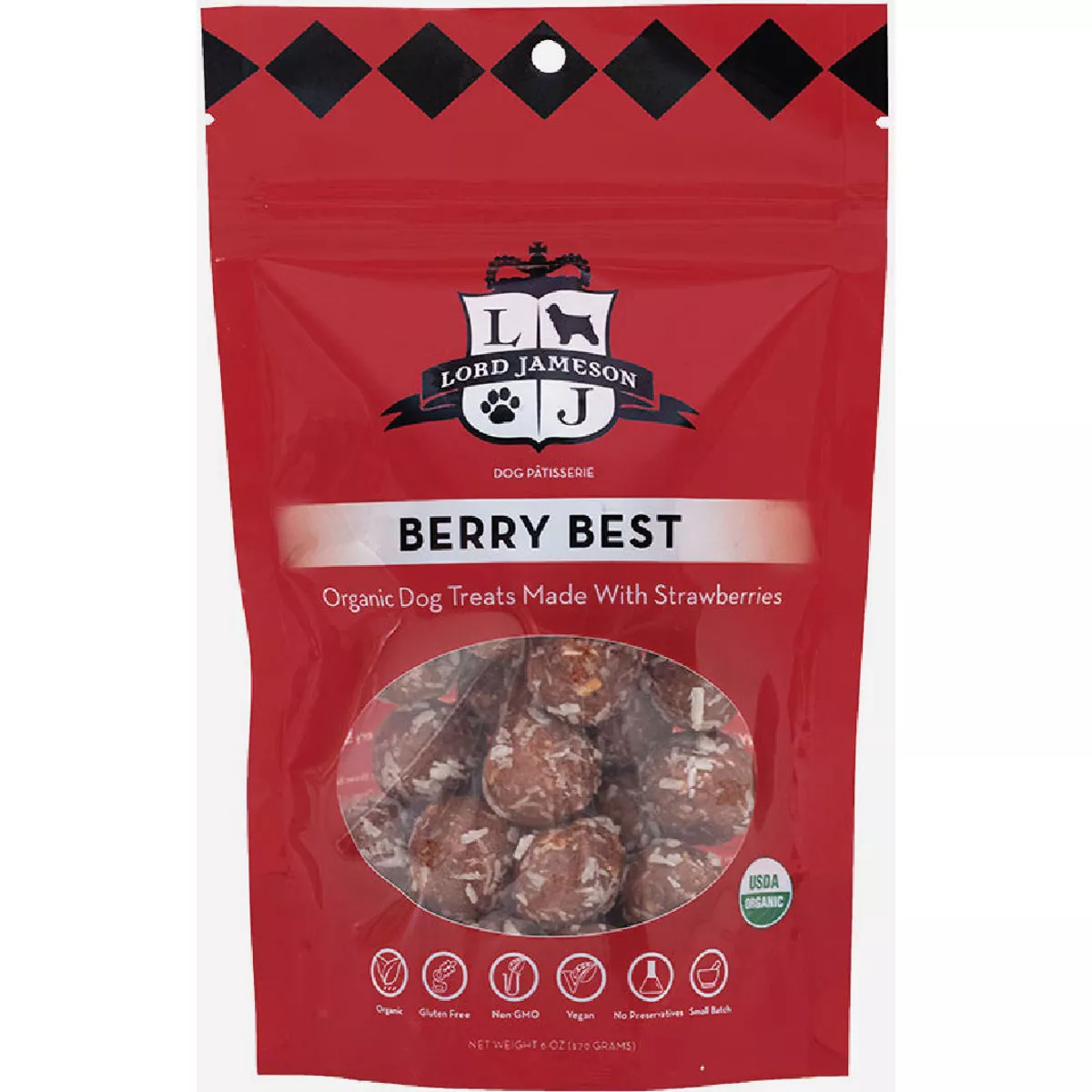 Lord Jameson 6 Oz. Berry Best Organic Dog Treat