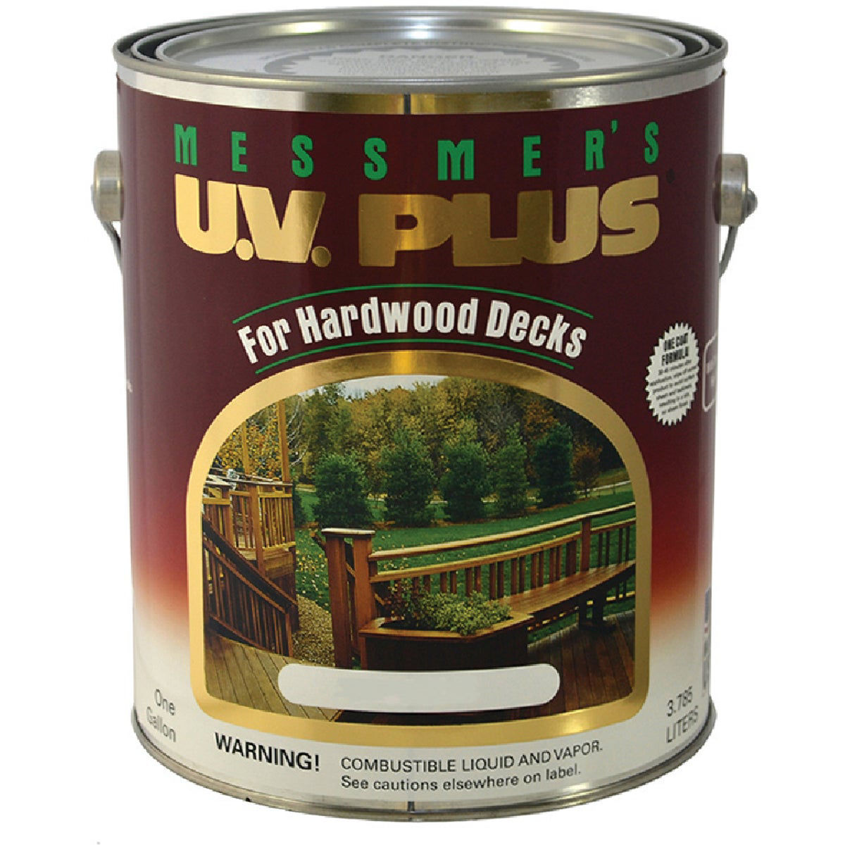 Messmer's UV Plus for Hardwoods Red Mahogany Deck Stain, 1 Gal., 282