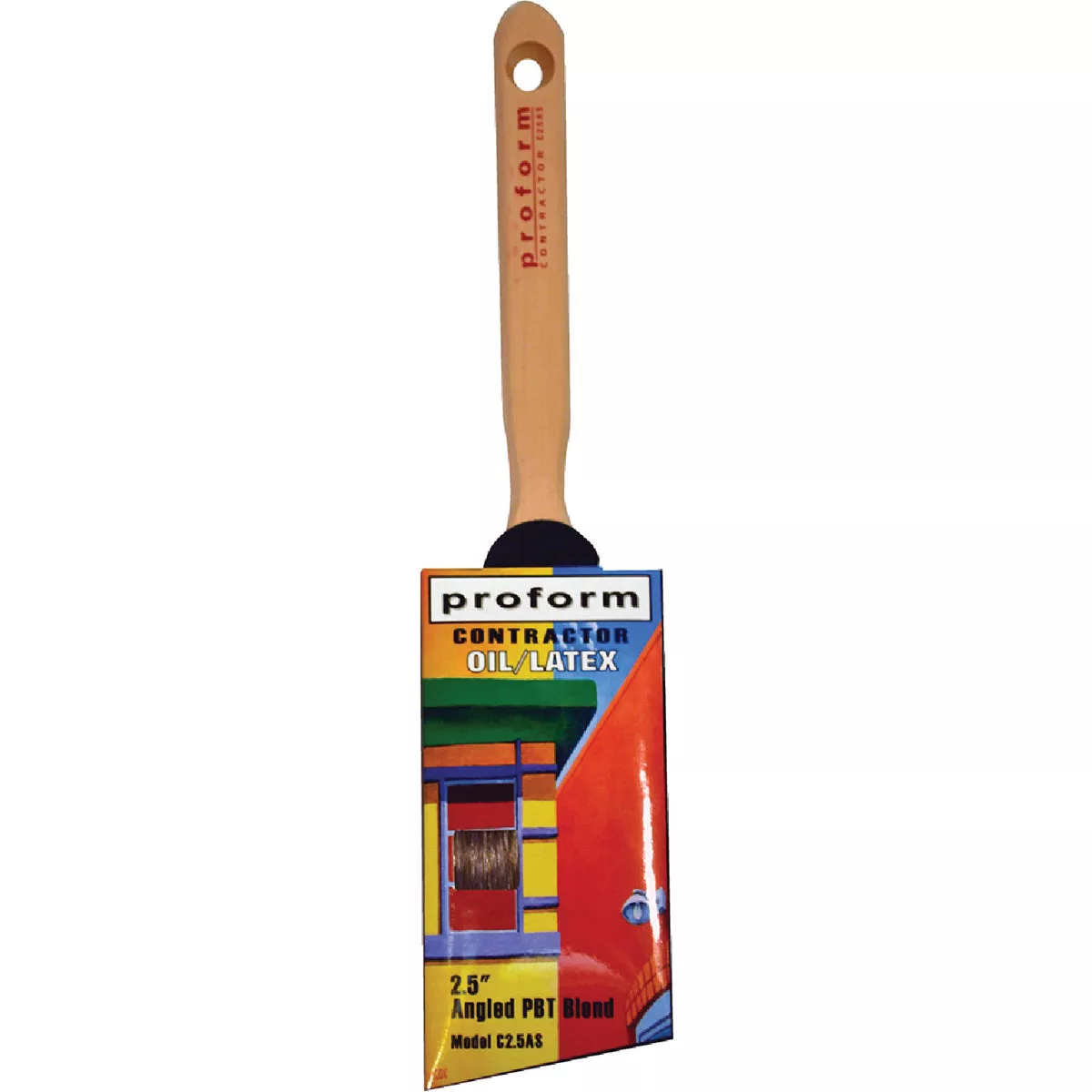 Proform Technologies 2-1/2 In. 70/30 Blend Angle Synthetic Paint Brush ...