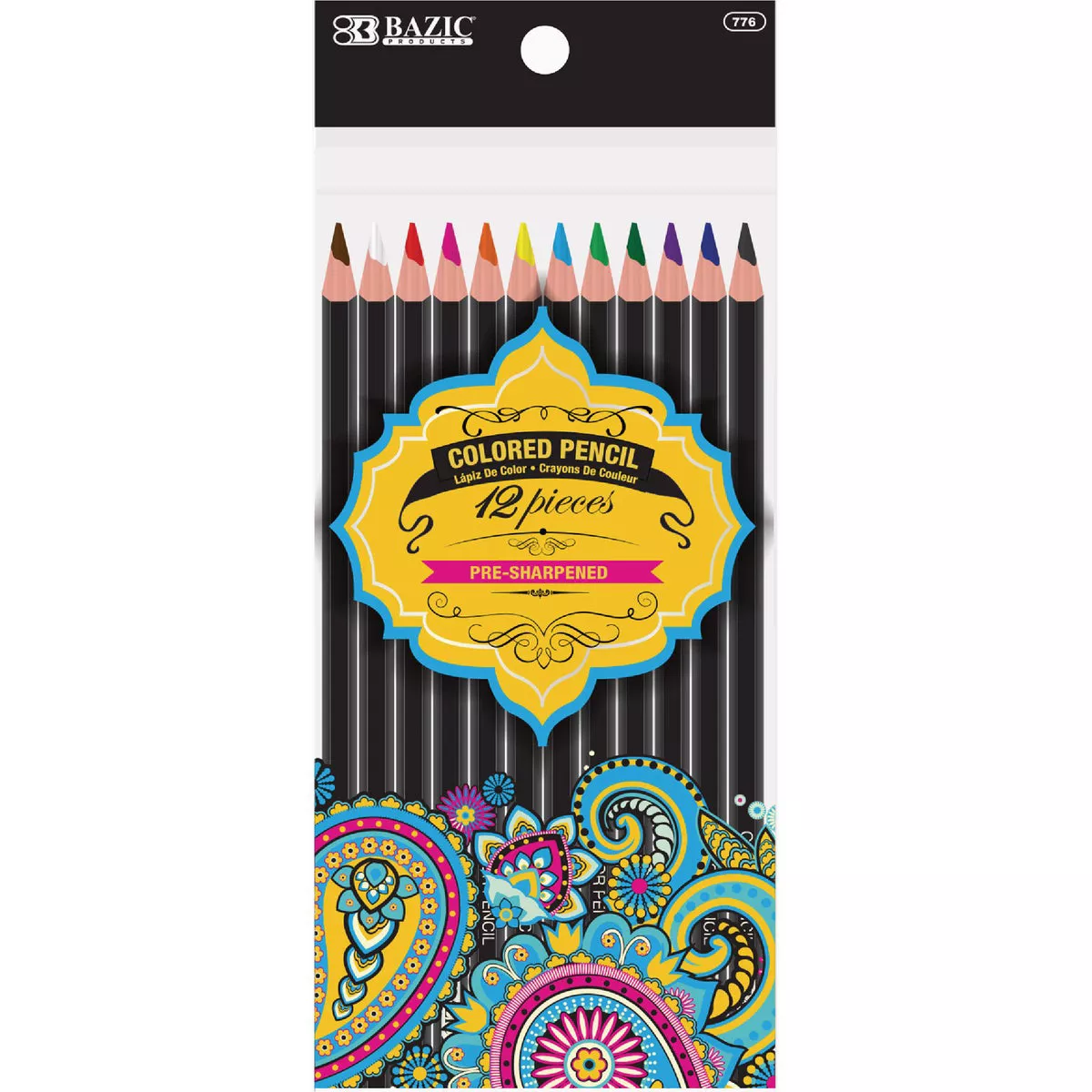 Bazic Products 12 Colored Pencils Designer Series