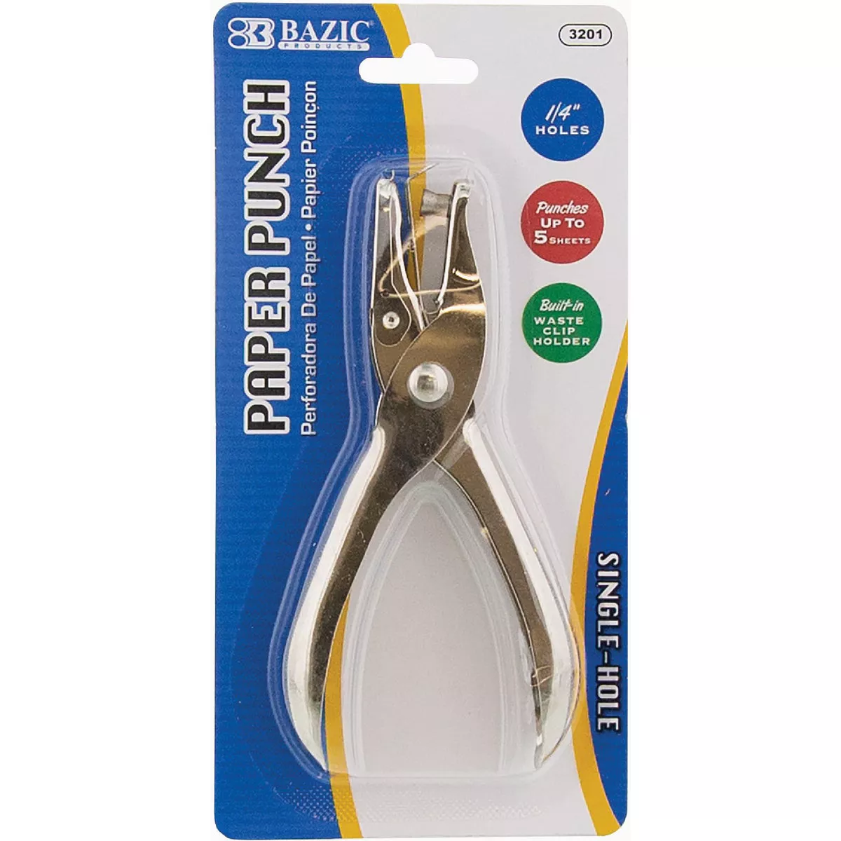 Bazic Products Single Hole Paper Punch
