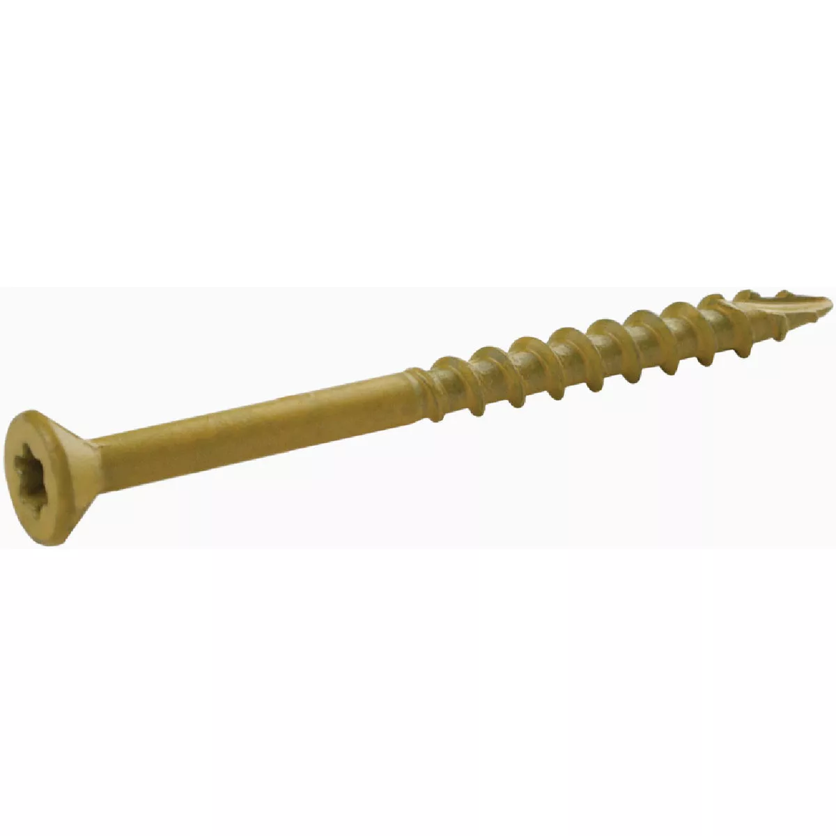 Grip-Rite PrimeGuard Plus #9 x 2-1/2 In. Tan Star Wood Deck Screw (25 Lb.)