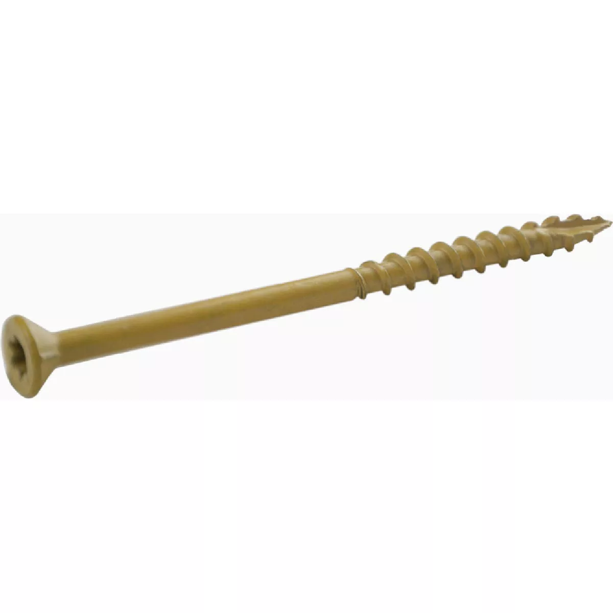 Grip-Rite PrimeGuard Plus #9 x 3 In. Tan Star Wood Deck Screw (25 Lb.)