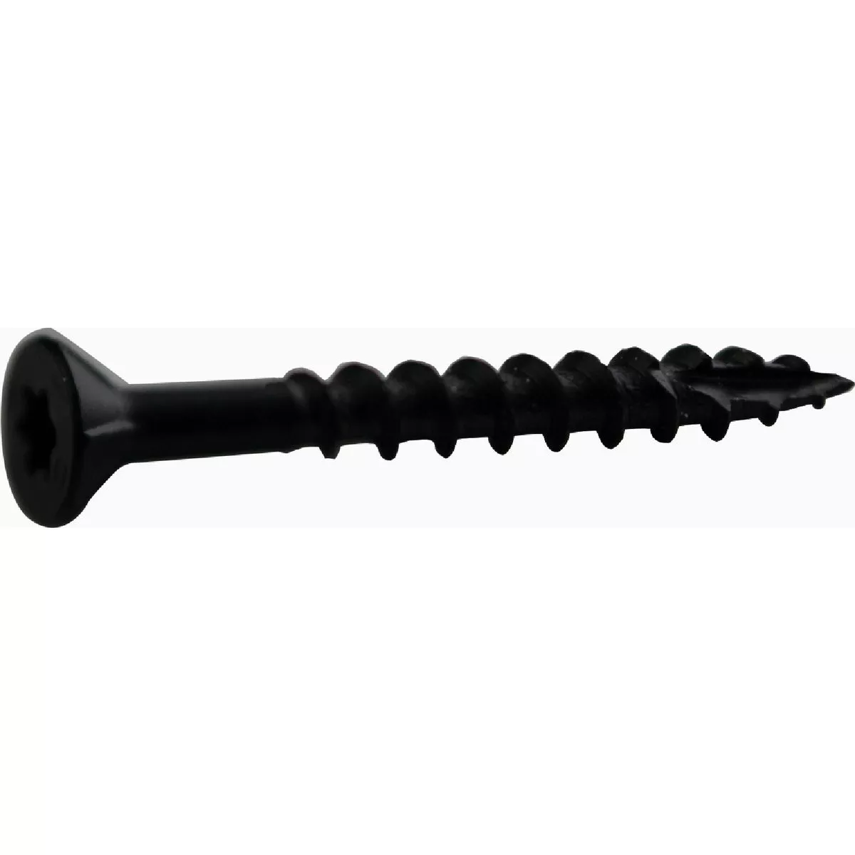 Grip-Rite PrimeGuard Plus #8 x 1-5/8 In. Black Star Wood Deck Screw (0.5 Lb.)