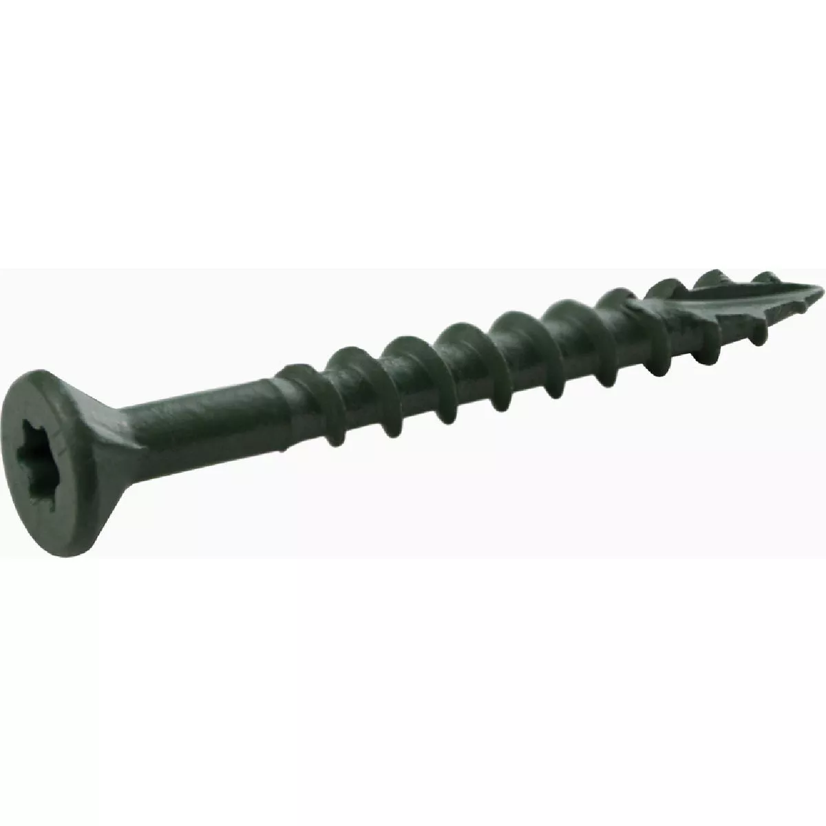 Grip-Rite PrimeGuard Plus #8 x 1-5/8 In. Green Star Wood Deck Screw (1 Lb.)