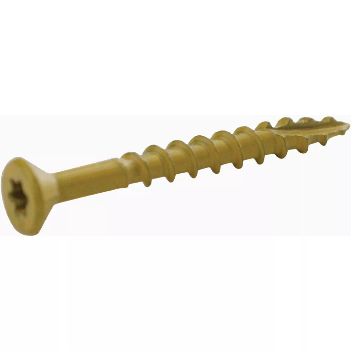 Grip-Rite PrimeGuard Plus #8 x 1-5/8 In. Tan Star Wood Deck Screw (1 Lb.)