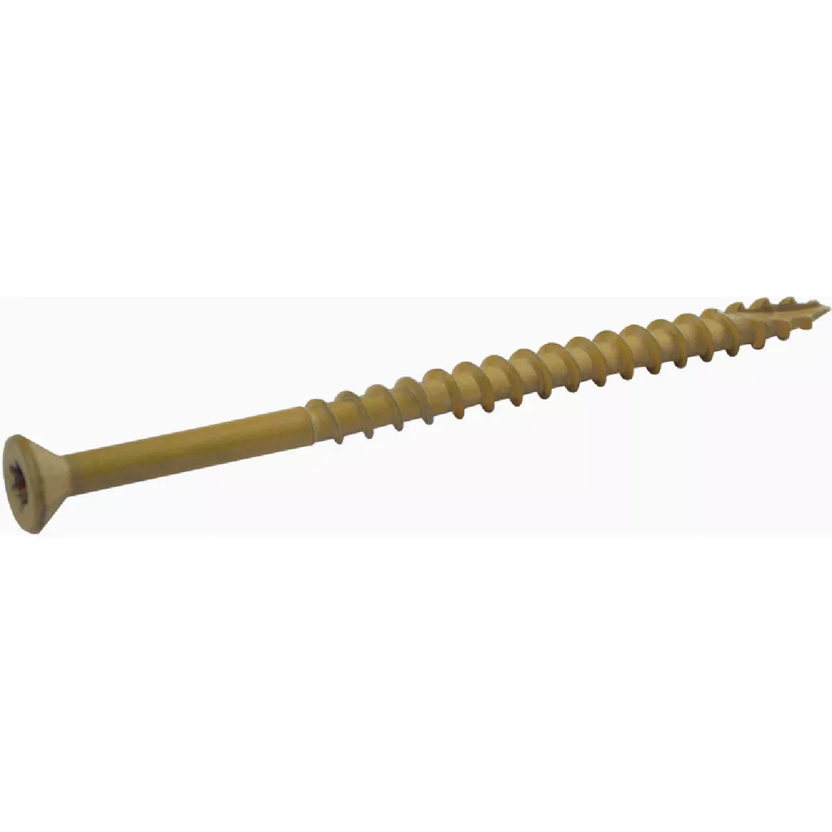 Grip-Rite PrimeGuard Plus #10 x 3-1/2 In. Tan Star Wood Deck Screw (1 Lb.)