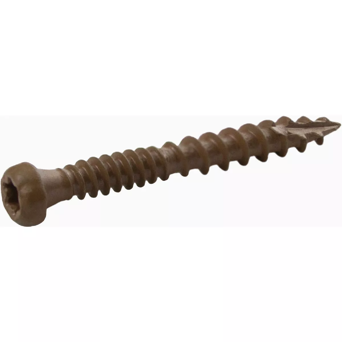 Grip-Rite PrimeGuard Plus #8 x 1-5/8 In. Brown Star Composite Wood Deck Screw (1 Lb.)