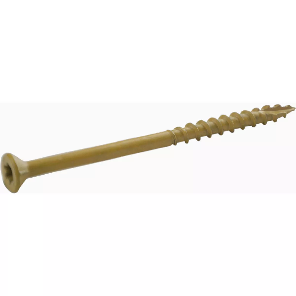 Grip-Rite PrimeGuard Plus #9 x 3 In. Tan Star Wood Deck Screw (5 Lb.)-