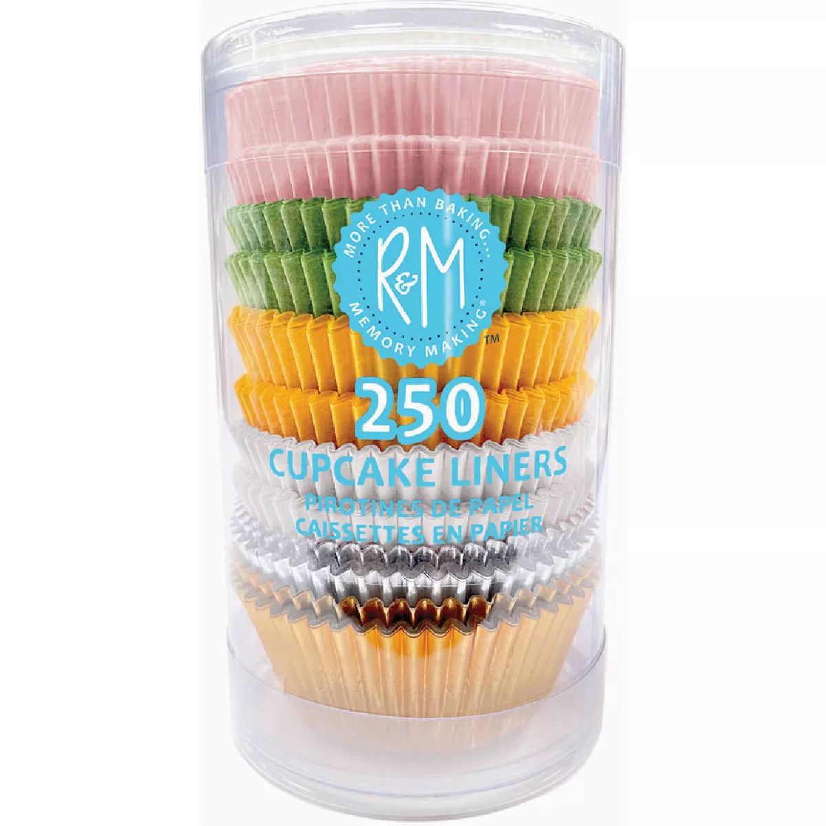R&M Assorted Cupcake/Muffin Baking Cups (250-Count)