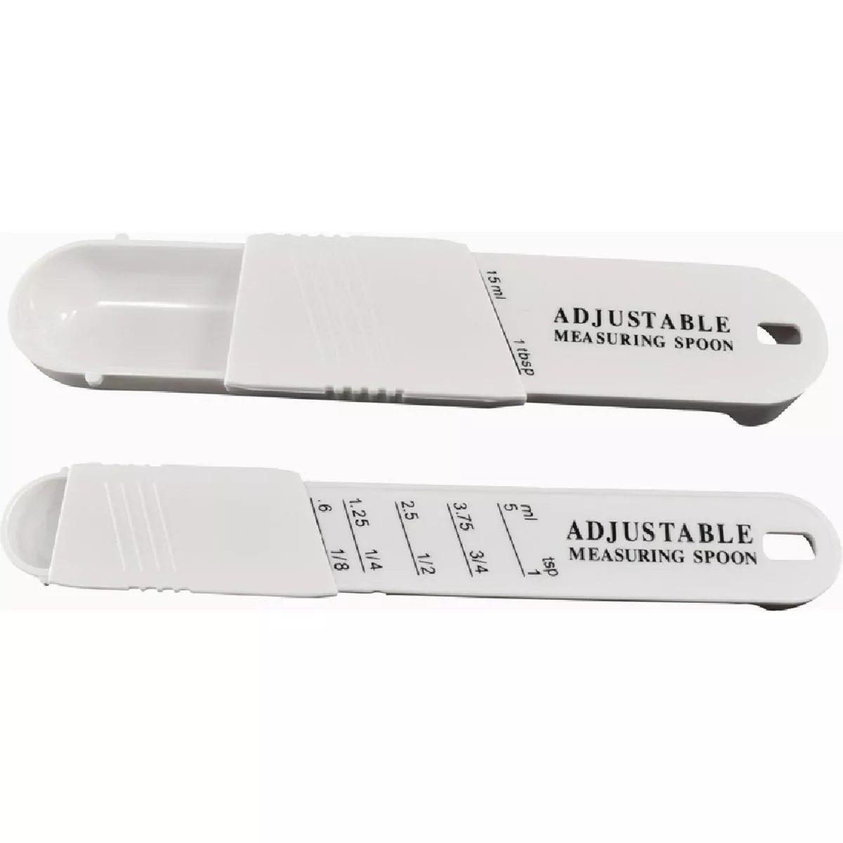 R&M Plastic Adjustable Measuring Spoon Set (2-Piece)